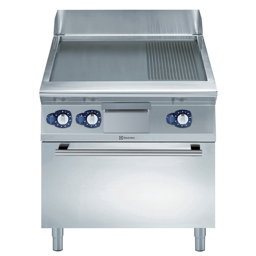 Fry Top gas, módulo completo, acero dulce con Horno a gas