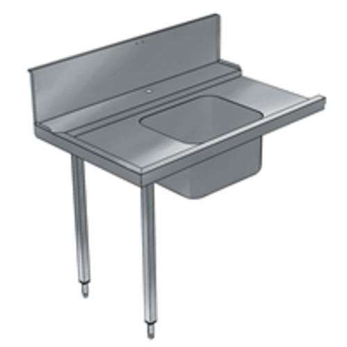 Mesa de prelavado, 1200 mm de ancho, para lavavajillas de capota, dirección izquierda a derecha