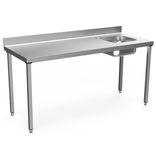 MESA CON ALZATINA CON SENO DERECHO 1800 mm