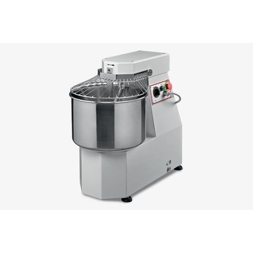 Amasadora de gancho espiral con cuba fija con capacidad de 30 kg de masa