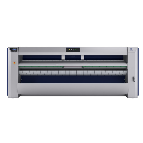 Calandra mural a gas con alimentador, plegador longitudinal ancho trabajo 3170 mm