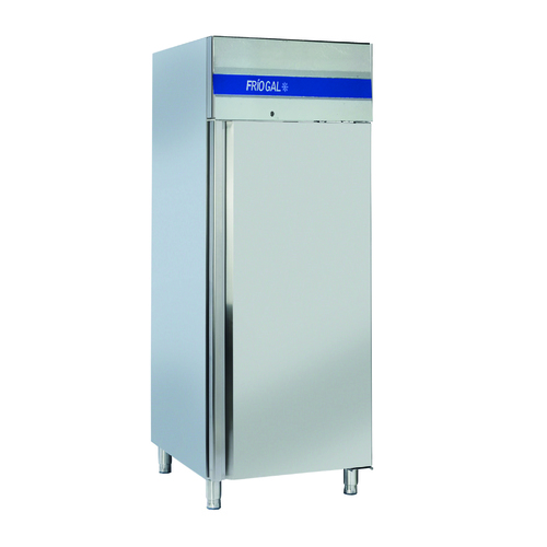 Congelador vertical 1 puerta sólida. 650 l, acero inoxidable