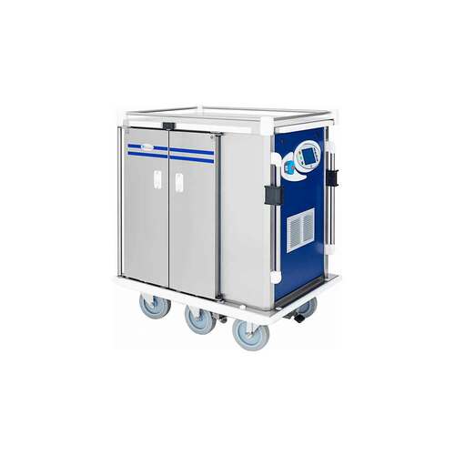 Carro para distribución de alimentos con capacidad para 28 bandejas, monoblock