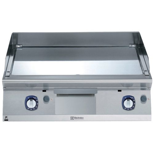 Fry top gas placa cromada lisa 800mm
