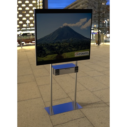 Rótulo con casilleros de carga para teléfono celular