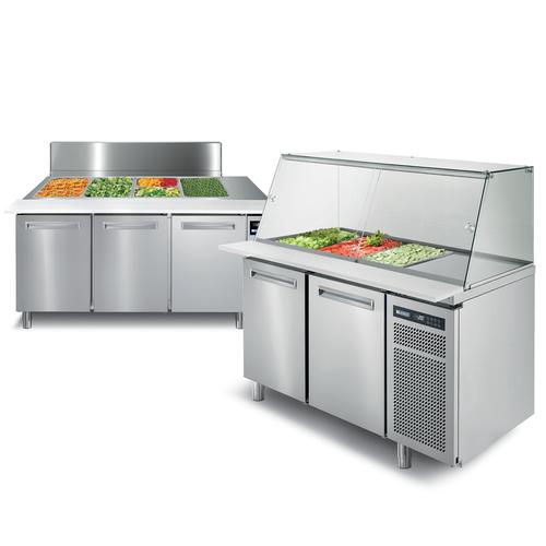 Mesa refrigerada para preparación de sandwich