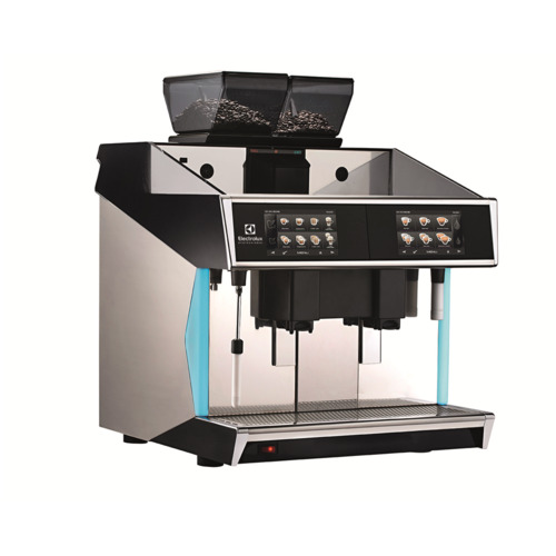 Máquina completamente automática, 2 grupos, taza de café espresso de 440x40 ml / hora, caldera de vapor