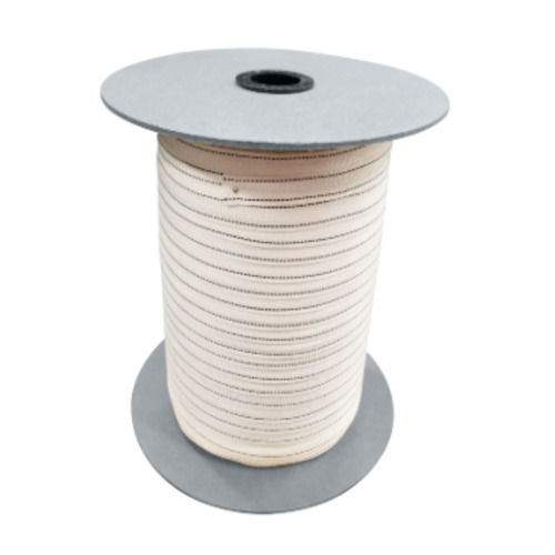 Rollo de cinta guía mezclada de poliéster aramida para planchador a gas, 1/2" de ancho, 365 m de largo