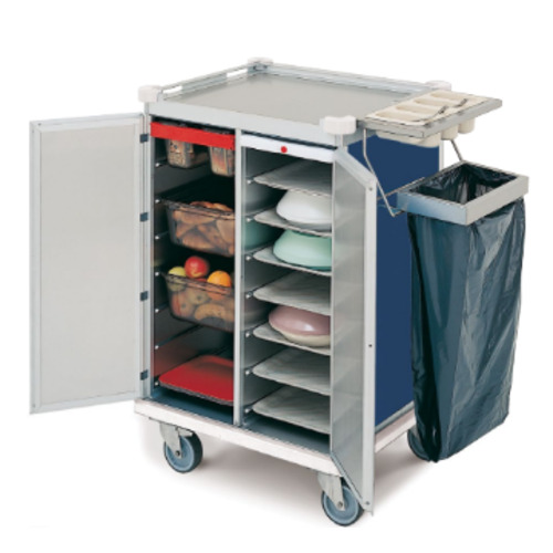 Carro isotérmico para desayuno, estructura en aluminio, 30 niveles, 60 bandeja GN 1/2