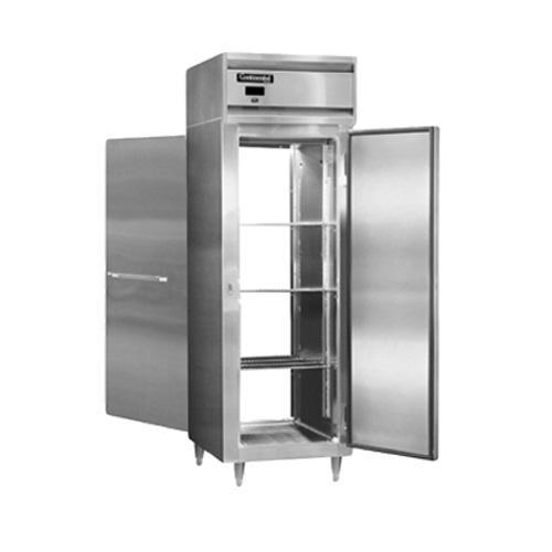 Heated cabinet, pass-thru, one-section