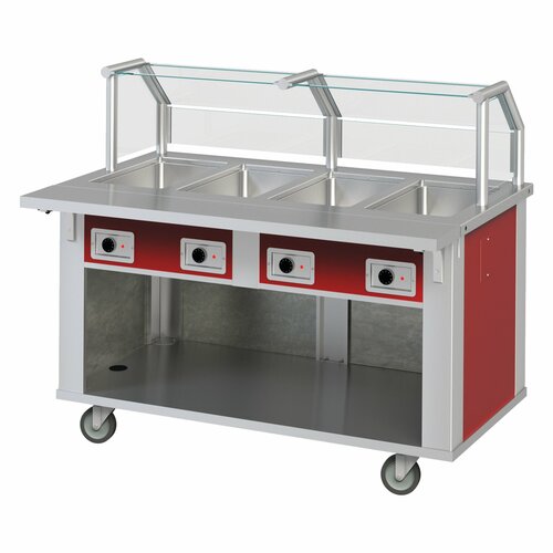 Baño maría autoservicio 4 GN 1/1 abierto