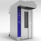 Horno de convección rotativo a gas para panadería 18 bandejas