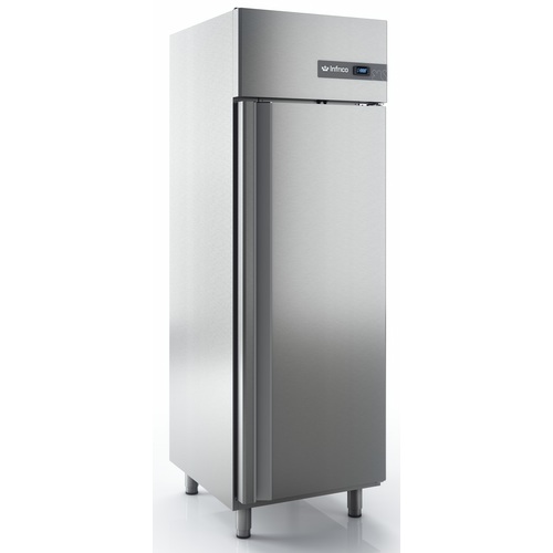 Refrigelador vertical 1 puerta sólida en acero inoxidable, 610 l, GN 2/1