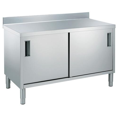 Mesa  neutra con alzatina  1600 mm