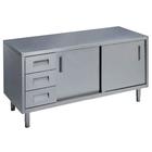 Mesa c/ 2+3 cajones izq. 1 puerta 1200mm