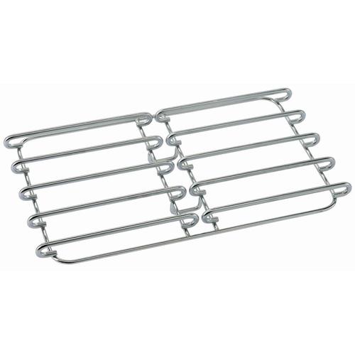 Rejilla inox para doble quemador-l.900