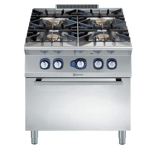 Cocina gas 4 quemad (10kw)+horno 800 mm