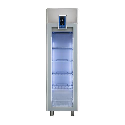 Refrigeradora de 1 puerta de vidrio, capacidad de 470 l, rango de temperatura 0 a 10° c
