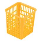 Contenedor amarillo para cubiertos