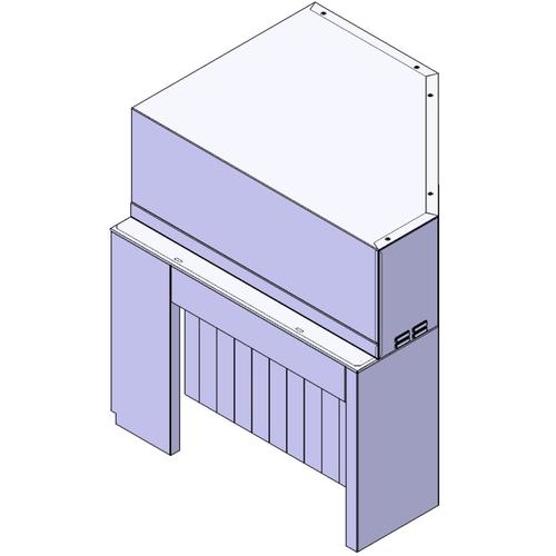 El. drying tunnel-corner-l>r,60hz-rt ovs