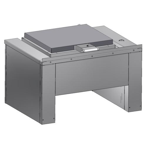 Kit de cierre trasero base pared para sártenes con 700 mm de alto y 1600 mm de ancho