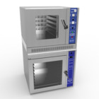 Torre de horno turbo de panadería, fijo, 5 bandejas, convección, eléctrico y cámara de fermentación de 18 bandejas